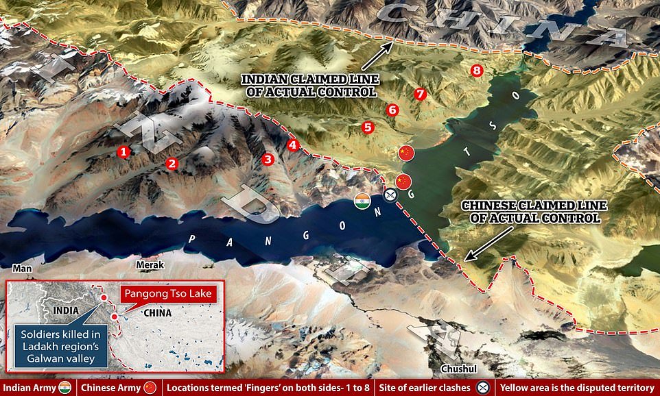 چین بھارت جنگ میں چین نے متنازعہ علاقے پر چین لکھ کر نیا نقشہ جاری کر دیا