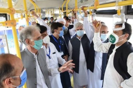 Prime Minister Imran Khan inaugurated the BRT project in Peshawar today
